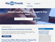 Tablet Screenshot of mytechtrends.com